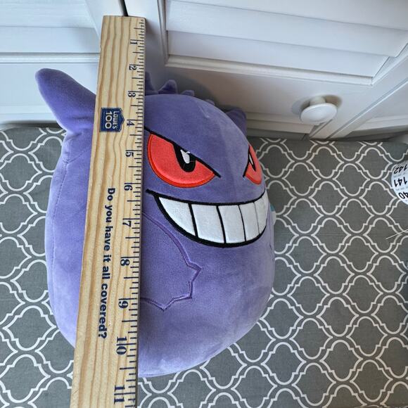 NWT Nintendo Pokemon Squishmallows 11" Gengar Plush Toy Gift Play Gift Purple - Picture 6 of 8